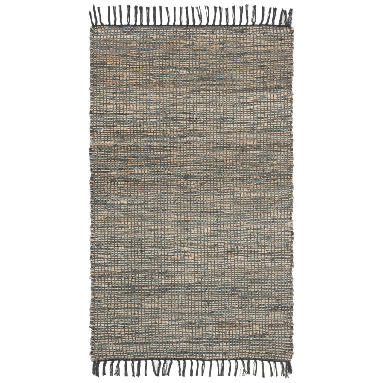 Safavieh Vintage Leather Vtl203F Handwoven Grey Rug Traditional Flat Weave Rug
